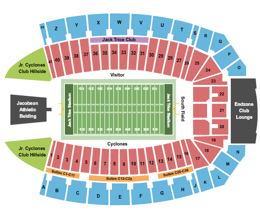 MidAmerican Energy Field Iowa State Seating Chart